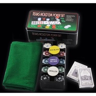 200Pcs Texas Holdem Poker Game Poker Card Toy/ Casino Game Set Texas Hold em Chips Coins