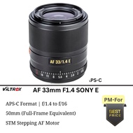 Viltrox AF 33mm f/1.4 E Lens for Sony E (Black) APS-C Format / Auto focus 33 F1.4 E-mount