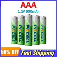 50Pcs AAA 1.2V 600mAh Rechargeable Ni-MH Battery for Small Electric Fan Wireless Microphone Electron