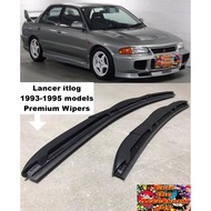 Premium Wiper Blades for Mitsubishi Lancer itlog 1993-1995 (Pair)