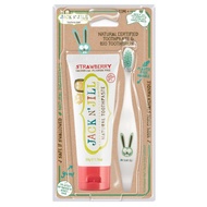 Combo Jack N' Jill Strawberry toothpaste and toothbrush set for babies over 12 months old