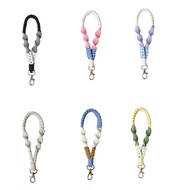 6PCS Boho Macrame Phone Wrist Strap Cell Phone Lanyard with Tab Keychain Wristlet Charm Anti-Loss Ph
