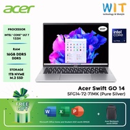 Acer Swift GO 14 SFG14-72-71MK /Intel Core Ultra 7 155H/16GB RAM/1TB SSD/14''2.2K/Intel Arc Graphics/Ms Office/W11/2Y