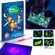 Bảng tập tô vẽ phát sáng 3D dạ quang tự xóa cho bé từ 3 tuổi - 1470BTT