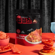Kimchi Crunchy, Korean Snack ,Very Spicy Kimchi Jeon Flavored Snacks,Kimchi+Snacks, 100% Rice Flour, 40g x2