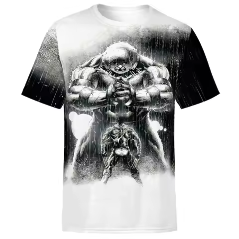 Marvel The Wolverine And Juggernaut Men Women TShirt Panther Anime Comics Printed Men Tshirt Short S