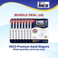 Pureen INCO Premium Adult Diapers (Tape) - Bundle Deal (x8)