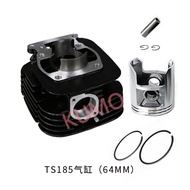MOTORCYCLE ATV 64MM CYLINDER  FOR SUZUKI TS185 TS185C 1978-1981 ENGINE PISTON KIT MOTOBLOCK