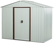 SKYXIU Outdoor Storage Shed Waterproof,Metal Garden Shed for Bike,Trash Can, Machine,Galvanized Stee