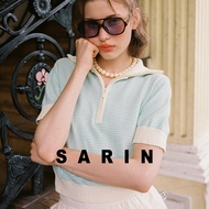 Sarin zipper Knit polo เสื้อ โปโล ลายดีเทล