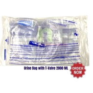 Urine Bag With T-Valve 2000ml 1piece