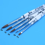 5pcs Dental Lab Porcelain Ceramic Finest Sable Ermine Brush Pen Set Tool Dental Lab Porcelain Applyi