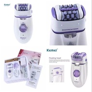 ส่งจากไทย Kemei ของแท้ เครื่องถอนขน & โกนขน 2in1 ระบบชาร์จไฟไร้สาย พร้อมไฟฉายในตัว ใช้ได้ทั้งถอนและโ