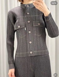 Pleats Please Issey Miyake 日本 三宅一生 JC262 黑色 牛仔 衫 外套 絕版 難買款 原價5100 全新有tag