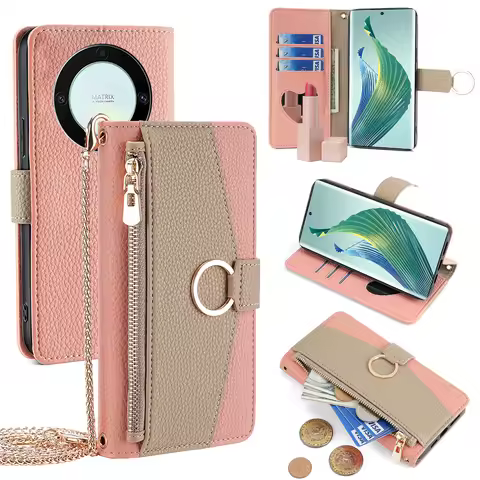 Shockproof Soft Cover Lanyard Phone Case Suitable for Honor Magic 5 Lite 5G X9A 5G X9 X8A X8 X7 4G X