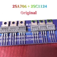 1pairs Original 2SA706 2SC1124 ( 1pcs A706 + 1pcs C1124 ) Audio amplifier transistor New Original