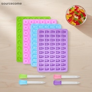 [SRC] Gummy Bear Candy Mold Kit With 2 Droppers Silicone Non-sti Chocolate Molds DIY Multi-Shape Jel