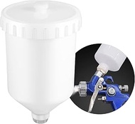 600 ml Plastic Cup for Paint Gun, Replacement Pot Paint Cup for Spray Gun, Spray Gun Cup Pot Thread 