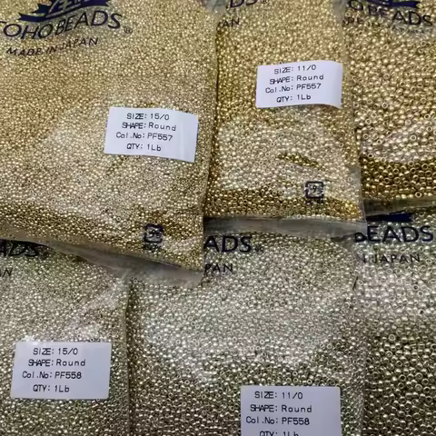 TOHO Japan PF557/PF558 Metallic Texture Beads 2mm 11/0 DIY Embroidery Jewelry Making Bulk Loose Bead