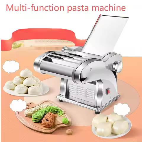Pasta Machine, Adjustable Thickness Settings Pasta Maker, 150 Roller Noodles Maker with Aluminum All