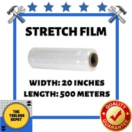Stretch Film 500meters [10/20inches by 500meters] Pallet Wrap Jack Wrap Plastic Wrap Stretch Wrap