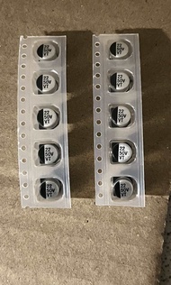 10ตัว SMD Capacitor คาปาซิเตอร์ 22uf50v