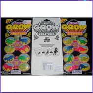 Toy of 8 flexible rubber animals, 4 times bigger than water. toy collection for children over 4 year