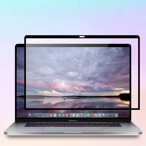 Bubble Free LCD Screen Protector With Black Frame For Apple Macbook Pro Retina 13.3" A1502 Air M4 M3