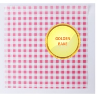 Gbake wax paper baking paper 15x15 50 sheets PINK plaid