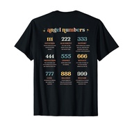 Angel Number Shirt Angel Aesthetic Angel Core Back Print T-Shirt