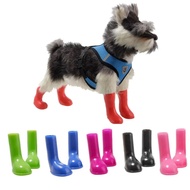 4pcs Non Slip Pet Dog Shoes Waterproof Prevent Licking Paws Dog Rain Boots Breathable Softshell Pet 