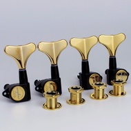 New GUYKER Headstock Sealed Bass Tuners Machine Heads Black Gold