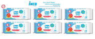 INCO Adult Wipes อินโก้ ผ้าเปียกเช็ดผิวผู้ใหญ่ แผ่นเดียว สะอาดคุ้ม ผู้สูงอายุ ผู้ป่วย 6 ชิ้น
