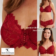 Sans Complexe Rosewood Arum Minimizer Bra Embroidered Lace Home Bralette Cup DD E Bh BigSize/Full Fi