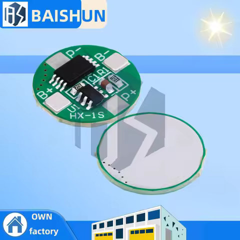 1S 3.7V Li-ion Charger & Protection Module: 2.5A BMS – Compatible with 14500 Battery Cells