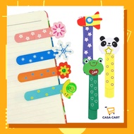 CASA CART Alat Tulis Kreatif Penanda Buku Kartun Kayu Comel Penanda Buku Pelajar Pelbagai Gaya Penan