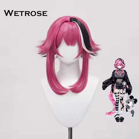 [Wetrose] In Stock Hololive EN Raora Panthera Goth Gothera Cosplay Wig Halloween Xmas