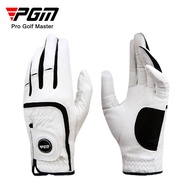 Pgm Golf Gloves Men Sheepskin Gloves Anti-slip Breathable Golf Supplies High-Quality Lambskin