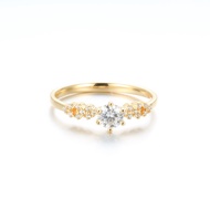 Real Moissanite 0.5ct Meteor Star Trail Ring S925 Sterling Silver Rose Gold With GRA