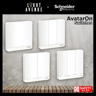 Schneider Electric AvatarOn Switch (White) 1Gang to 4Gang 1Gang to 4Gang / 1Way or 2Way Switches wit