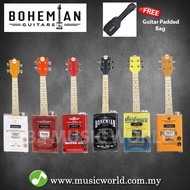 BOHEMIAN UKULELES BOHEMIAN OIL CAN UKULELE WITH PADDED BAG