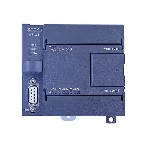 SEEKU FX3U-14MT 14MR 14MRT PLC 8 In 6 Out Anolog 6AD 2DA RTU Modbus 485 PT100 K thermocouple option 