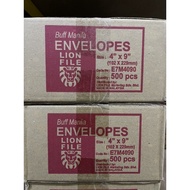 Envelope 4”X9” Brown 500’s