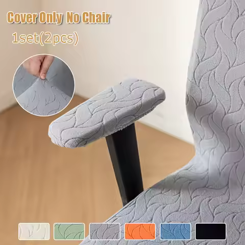 2pcs/set Office Chair Armrest Covers Stretch Jacquard Computer Chair Arm Slipcovers Removable for Of