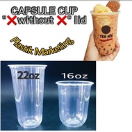 16oz & 22oz Bubble Tea Cup  / Capsule Cup /  U Shape Cup / Taiwan Boba Cup / U SEAL CUP /Disposable 