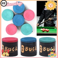 CC 2Pcs/Set Cue Chalk, Pool Cue Tip Blue Green Red Billiard Chalks, Handy No-slip Calcium Carbonate 