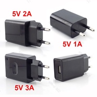 5V 1A 2A 3A USB Power Adapter Mobile Phone Charger Electrical Socket EU Plug Travel Charger Adapter 