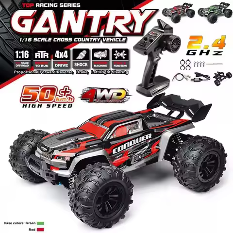 2024 New 1:16 Scale Large RC Cars 50km/h High Speed RC Cars Toys for Boys Remote Control Car 2.4G 4W