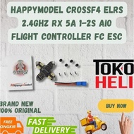 NEWEST - Happymodel CrossF4 ELRS 2.4Ghz RX 5A 1-2S AIO Flight Controller FC ESC
