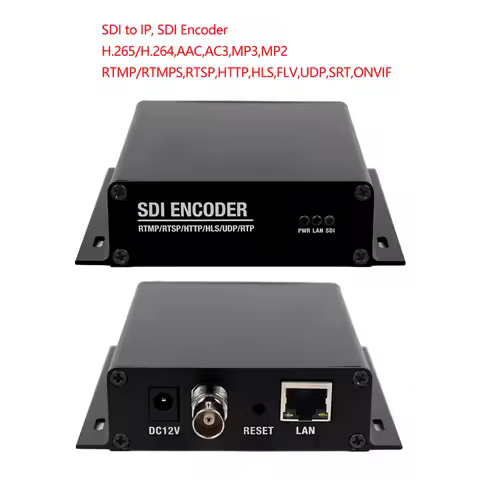 H.264/H.265 SDI Video Encoder via HTTP RTSP RTMP/RTMPS SRT UDP ONVIF to IPTV Stream Broadcast and Se
